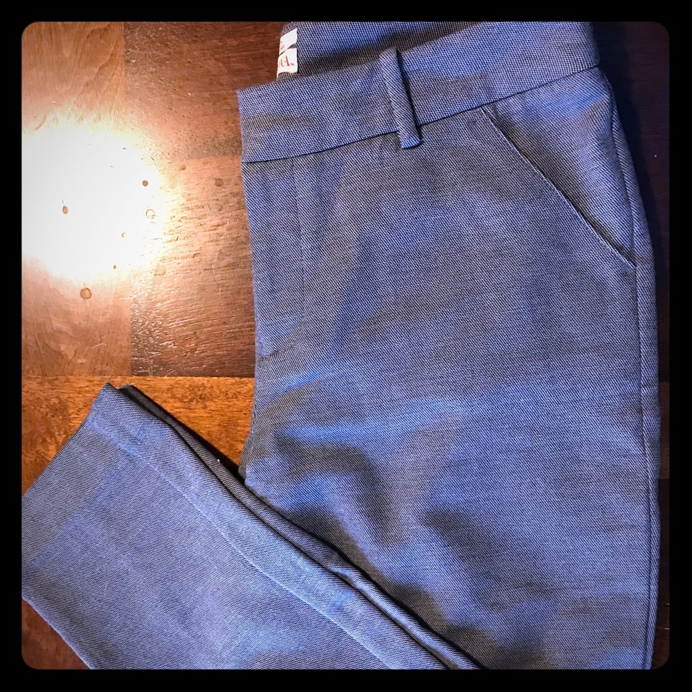 Gray ankle length slacks